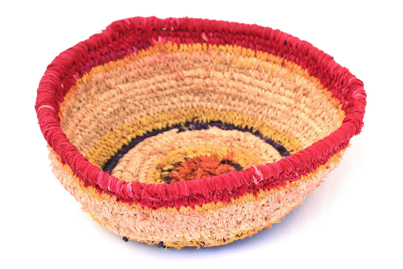 Aboriginal Artwork by Tjanpi basket, Anrupa Ginger, Docker River (24-26cm)