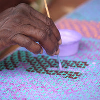 Aboriginal Artwork by Lorraine Nungarrayi Granites, Ngatijirri Jukurrpa (Budgerigar Dreaming), 107x91cm