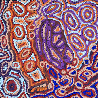 Aboriginal Artwork by Magda Nakamarra Curtis, Lappi Lappi Jukurrpa, 30x30cm