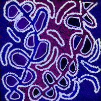 Aboriginal Artwork by Gayle Napangardi Gibson, Mina Mina Jukurrpa - Ngalyipi, 30x30cm