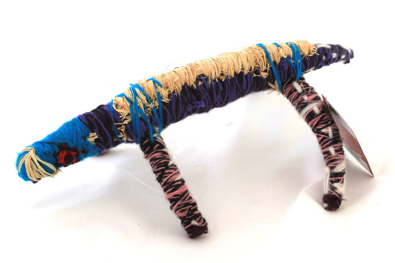 Aboriginal Artwork by Tjanpi tinka (lizard/goanna) sculpture, Emma Singer, Mimili