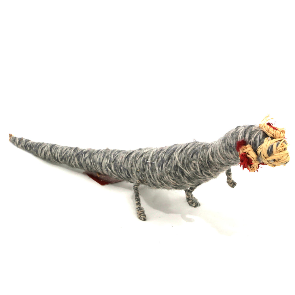 Aboriginal Artwork by Tjanpi tinka (lizard/goanna) sculpture, Kanytjupai Armstrong, Pukatja
