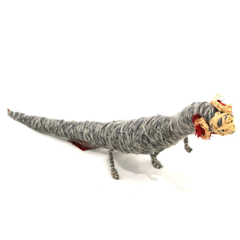 Aboriginal Artwork by Tjanpi tinka (lizard/goanna) sculpture, Kanytjupai Armstrong, Pukatja