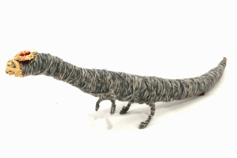 Aboriginal Artwork by Tjanpi tinka (lizard/goanna) sculpture, Kanytjupai Armstrong, Pukatja