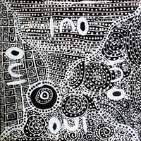 Aboriginal Art by Kaylisha Napaljarri Ross, Karnta Jukurrpa, 30x30cm - ART ARK®