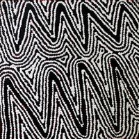 Aboriginal Artwork by Phyllis Napurrurla Williams, Ngapa Jukurrpa - Pirlinyarnu, 30x30cm