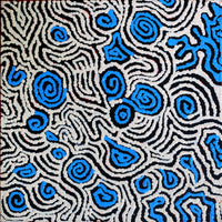 Aboriginal Artwork by Kirsty Anne Napanangka Brown, Mina Mina Jukurrpa - Ngalyipi, 30x30cm