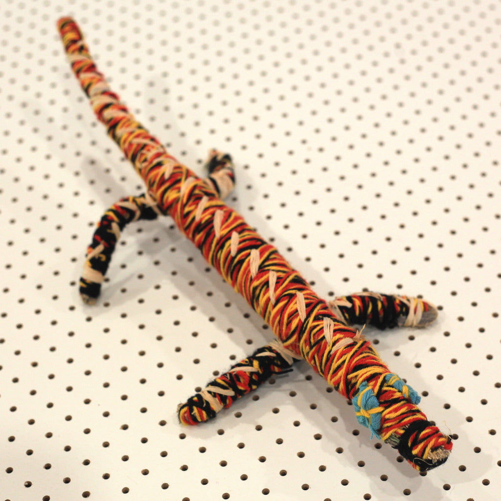 Aboriginal Artwork by Narelle Holland, Mantamaru - Tjanpi Tinka (lizard) Sculpture