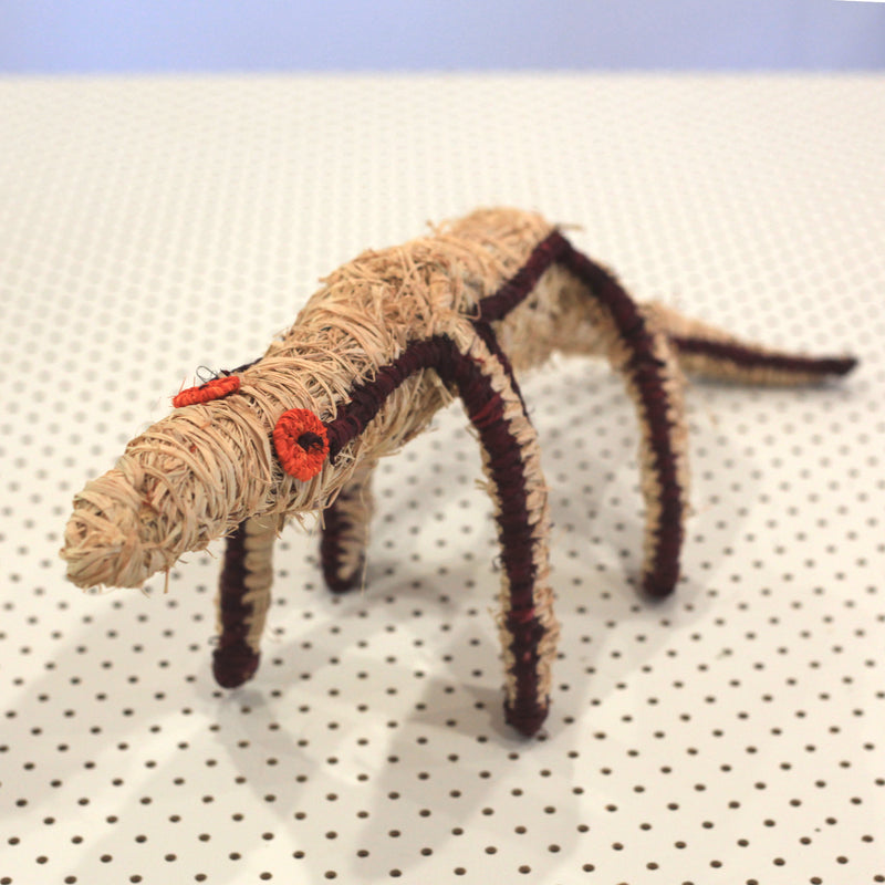 Aboriginal Artwork by Imitjala Pollard, Watarru - Tjanpi Tinka (goanna) Sculpture