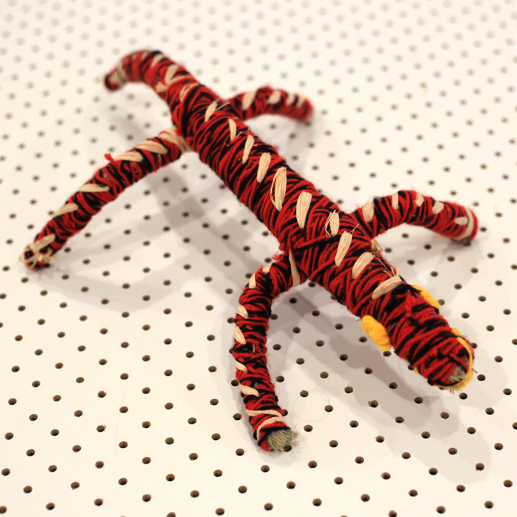 Aboriginal Artwork by Narelle Holland, Mantamaru - Tjanpi Tinka (lizard) Sculpture