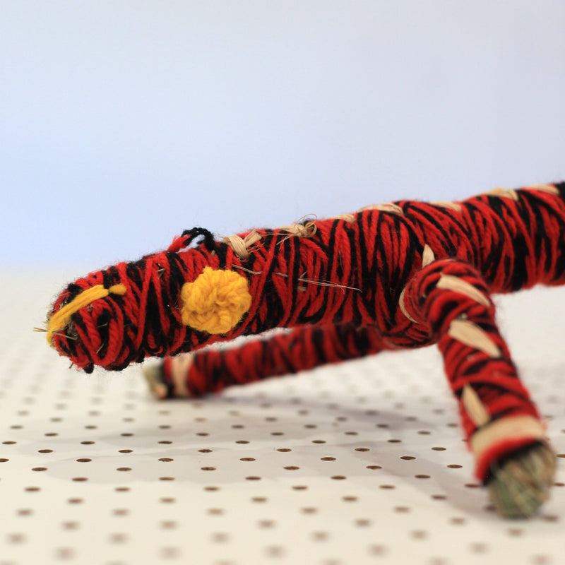 Aboriginal Artwork by Narelle Holland, Mantamaru - Tjanpi Tinka (lizard) Sculpture