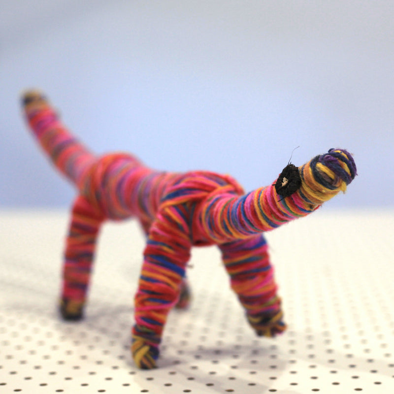 Aboriginal Artwork by Imitjala Pollard, Watarru - Tjanpi Tinka (lizard) Sculpture