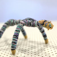 Aboriginal Artwork by Loretta Peters, Kaltjiti - Tjanpi Tinka (lizard) Sculpture