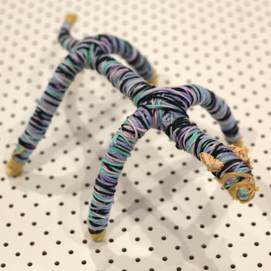 Aboriginal Artwork by Loretta Peters, Kaltjiti - Tjanpi Tinka (lizard) Sculpture