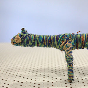 Aboriginal Artwork by Janet Forbes, Papulankutja - Tjanpi Papa (dog) Sculpture - ART ARK®