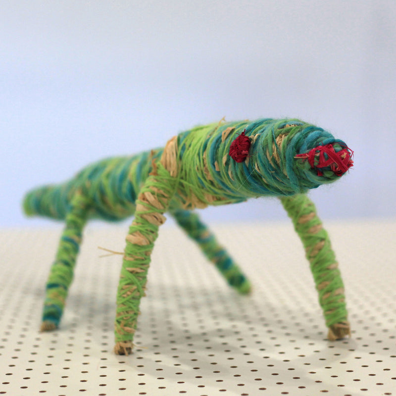 Aboriginal Artwork by Evelyn Curley, Kaljiti - Tjanpi Tinka (goanna) Sculpture