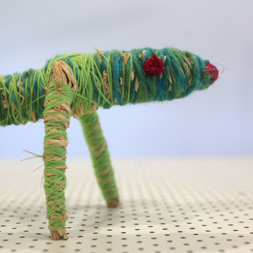Aboriginal Artwork by Evelyn Curley, Kaljiti - Tjanpi Tinka (goanna) Sculpture