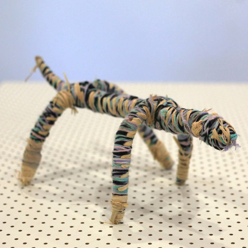 Aboriginal Artwork by Anne Dixon, Watarru - Tjanpi Tinka (goanna) Sculpture