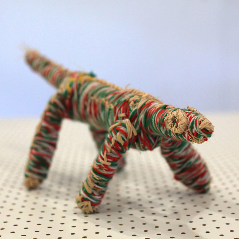 Aboriginal Artwork by Marlene Brumby, Iwantja - Tjanpi Tinka (goanna) Sculpture