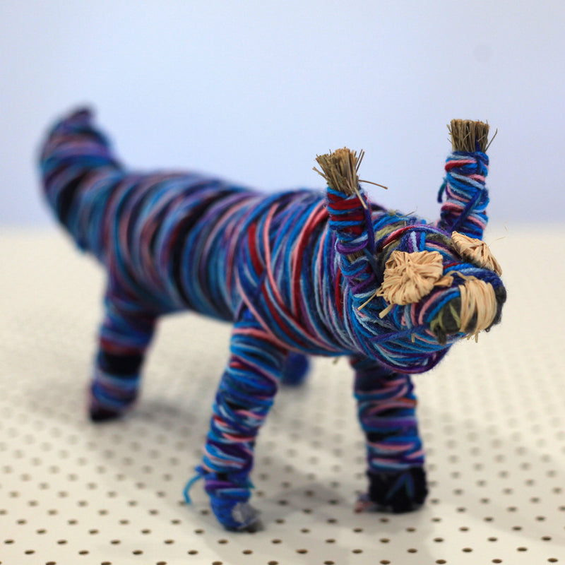 Aboriginal Artwork by Nyinku Kulitja, Kaltukatjara - Tjanpi Papa (dog) Sculpture