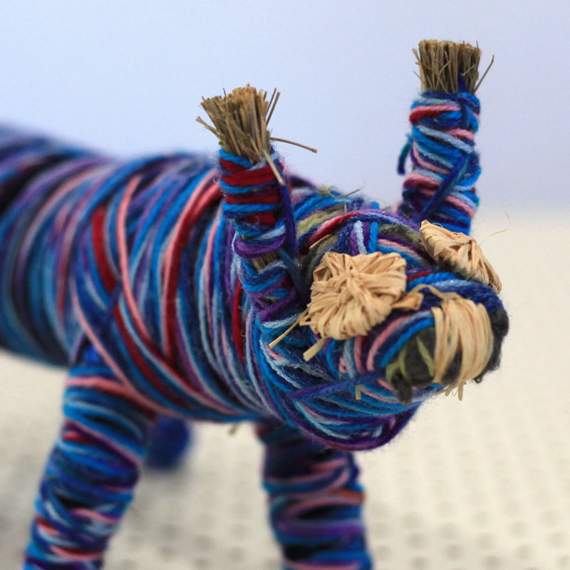 Aboriginal Artwork by Nyinku Kulitja, Kaltukatjara - Tjanpi Papa (dog) Sculpture