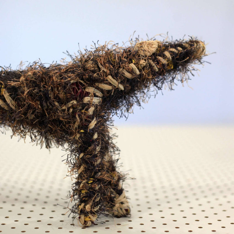 Aboriginal Artwork by Anne Dixon, Watarru - Tjanpi Papa (dog) Sculpture