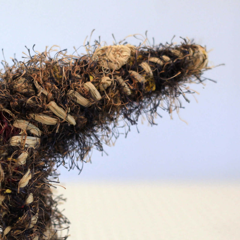 Aboriginal Artwork by Anne Dixon, Watarru - Tjanpi Papa (dog) Sculpture