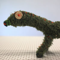 Aboriginal Artwork by Valerie Foster, Warburton - Tjanpi tinka (lizard/goanna) sculpture.