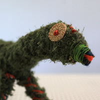 Aboriginal Artwork by Valerie Foster, Warburton - Tjanpi tinka (lizard/goanna) sculpture.