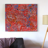 Aboriginal Art by Mary Napangardi Brown, Mina Mina Jukurrpa - Ngalyipi, 107x91cm - ART ARK®