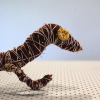 Aboriginal Artwork by Yuminia Kenta, Pukatja - Tjanpi Papa (dog) Sculpture