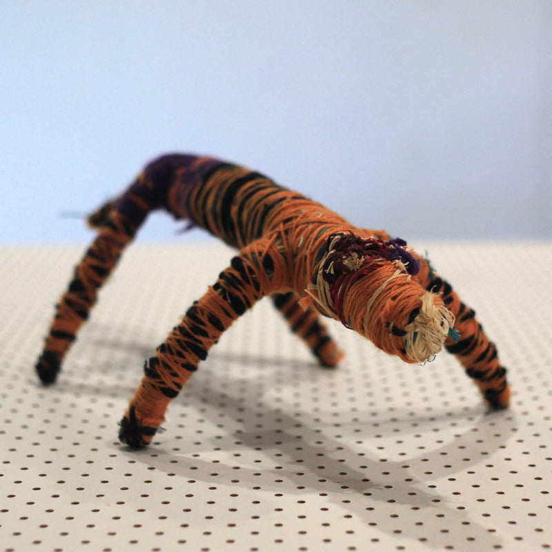 Aboriginal Artwork by Manyitjanu Lennon, Kaltjiti - Tjanpi Tinka (goanna) Sculpture