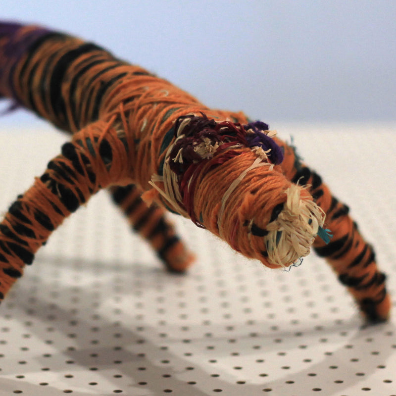 Aboriginal Artwork by Manyitjanu Lennon, Kaltjiti - Tjanpi Tinka (goanna) Sculpture