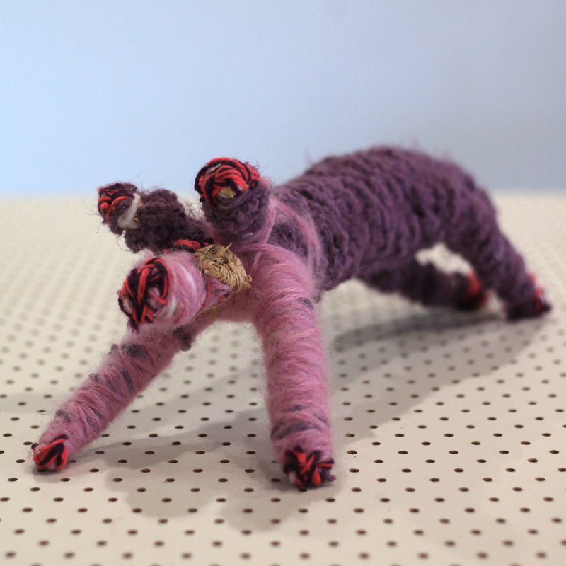 Aboriginal Artwork by Pollyanne Tjunkaya Smith, Kaltjiti - Tjanpi Papa (dog) Sculpture