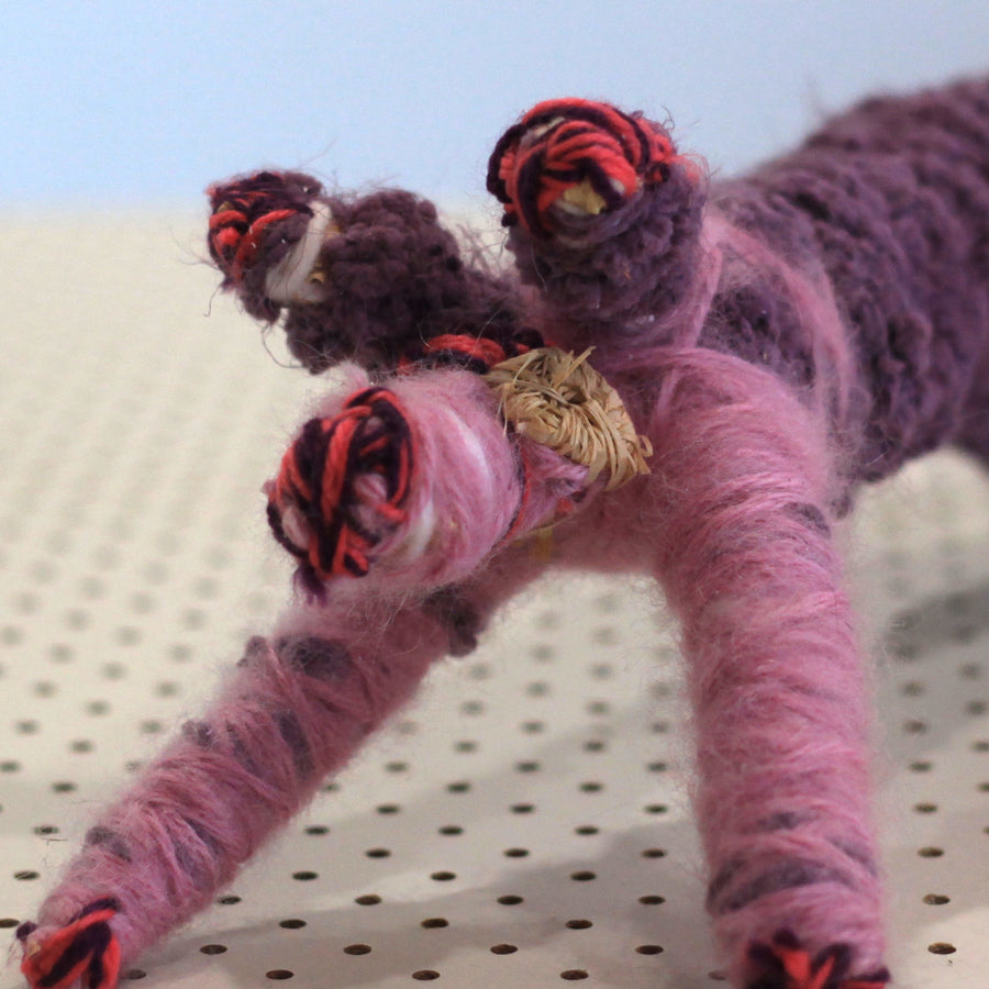 Aboriginal Artwork by Pollyanne Tjunkaya Smith, Kaltjiti - Tjanpi Papa (dog) Sculpture