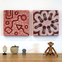 Aboriginal Artwork by Shanna Napanangka Williams, Ngapa Jukurrpa - Puyurru, 30x30cm