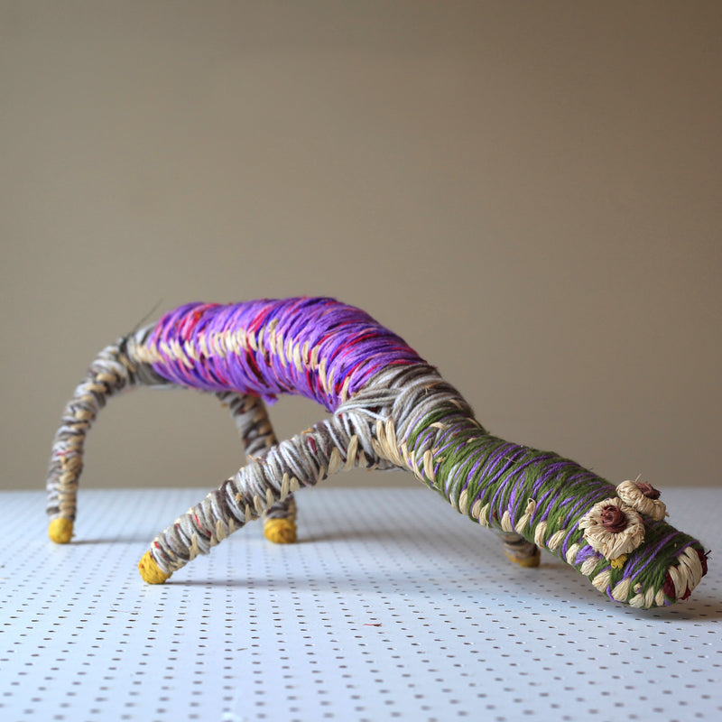 Aboriginal Artwork by Imitjala Pollard - Tjanpi Tinka (goanna) Sculpture