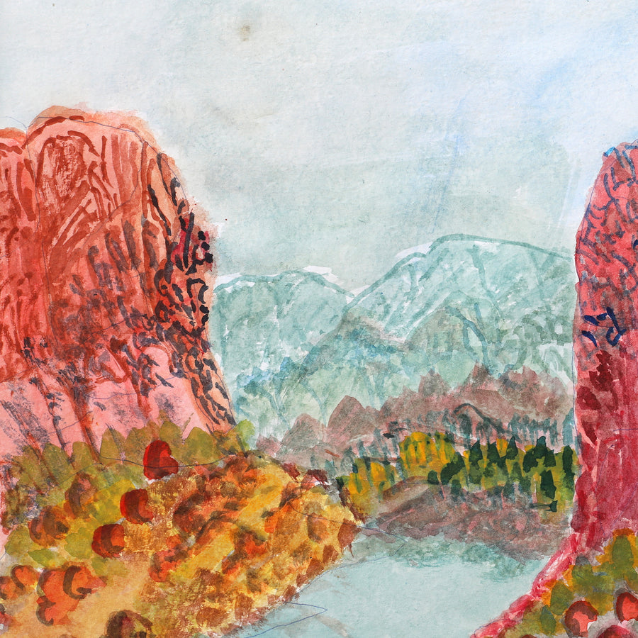 Aboriginal Artwork by Ivy Pareroultja, Untitled, 39.5x26.5cm
