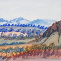 Aboriginal Artwork by Ivy Pareroultja, West MacDonnell Ranges - near Mt Sonder, 54x23.5cm