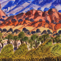 Aboriginal Artwork by Ivy Pareroultja, Hamilton Downs, 36x26cm