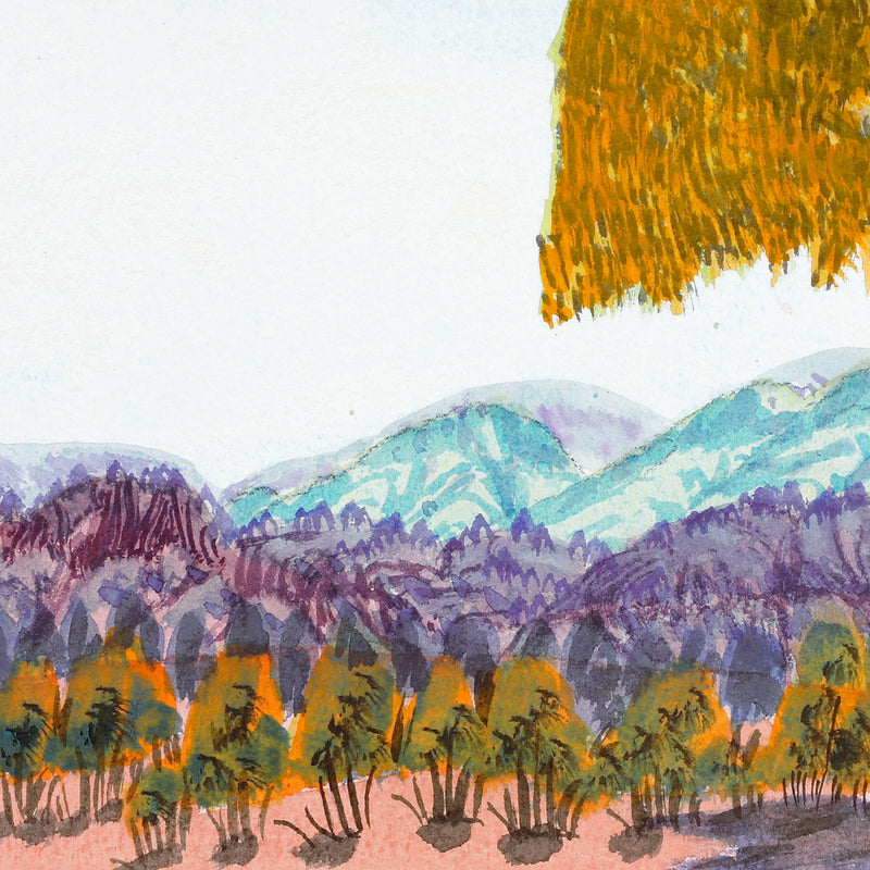 Aboriginal Artwork by Ivy Pareroultja, Heading towards Jay Creek, 55x16.5cm