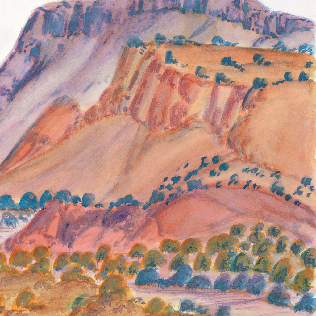 Aboriginal Artwork by Ivy Pareroultja, Mt Hermannsburg, 36x26cm