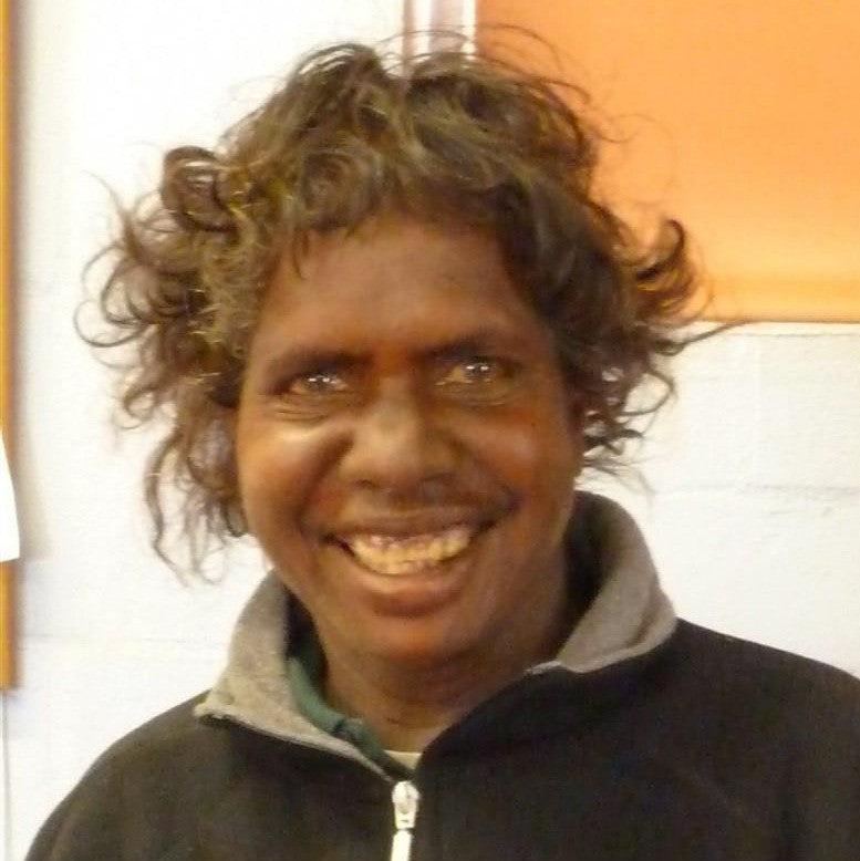 Aboriginal Artwork by Ivy Napangardi Poulson, Karnta Jukurrpa (Women's Dreaming) - Pikilyi, 46x46cm