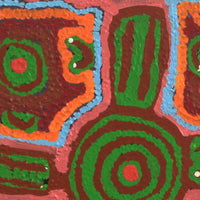 Aboriginal Artwork by Ivy Napangardi Poulson, Pikilyi Jukurrpa, 30x30cm