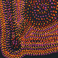Aboriginal Artwork by Jeani Napangardi Lewis, Mina Mina Jukurrpa - Ngalyipi, 46x46cm