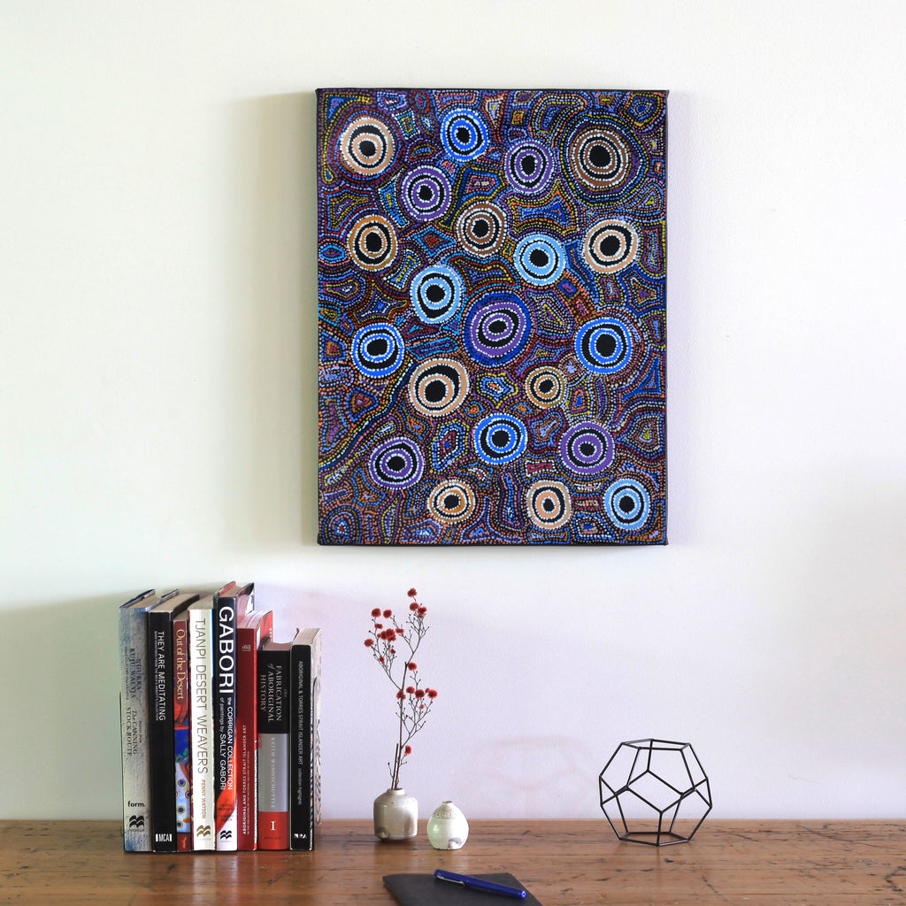 Aboriginal Art by Joy Nangala Brown, Yumari Jukurrpa, 61x46cm - ART ARK®