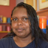 Aboriginal Artwork by Jacinta Napaljarri White, Ngapa Jukurrpa - Puyurru, 30x30cm