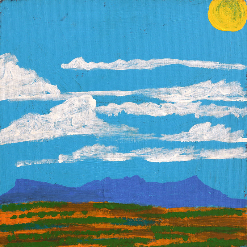 Aboriginal Artwork by Jacob Japanangka Dixon, Nguru Yurntumu-wana (Country around Yuendumu), 30x30cm