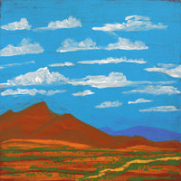 Aboriginal Artwork by Jacob Japanangka Dixon, Nguru Yurntumu-wana (Country around Yuendumu), 30x30cm