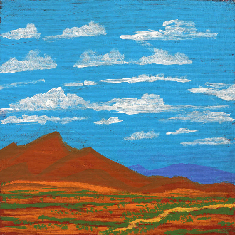 Aboriginal Artwork by Jacob Japanangka Dixon, Nguru Yurntumu-wana (Country around Yuendumu), 30x30cm